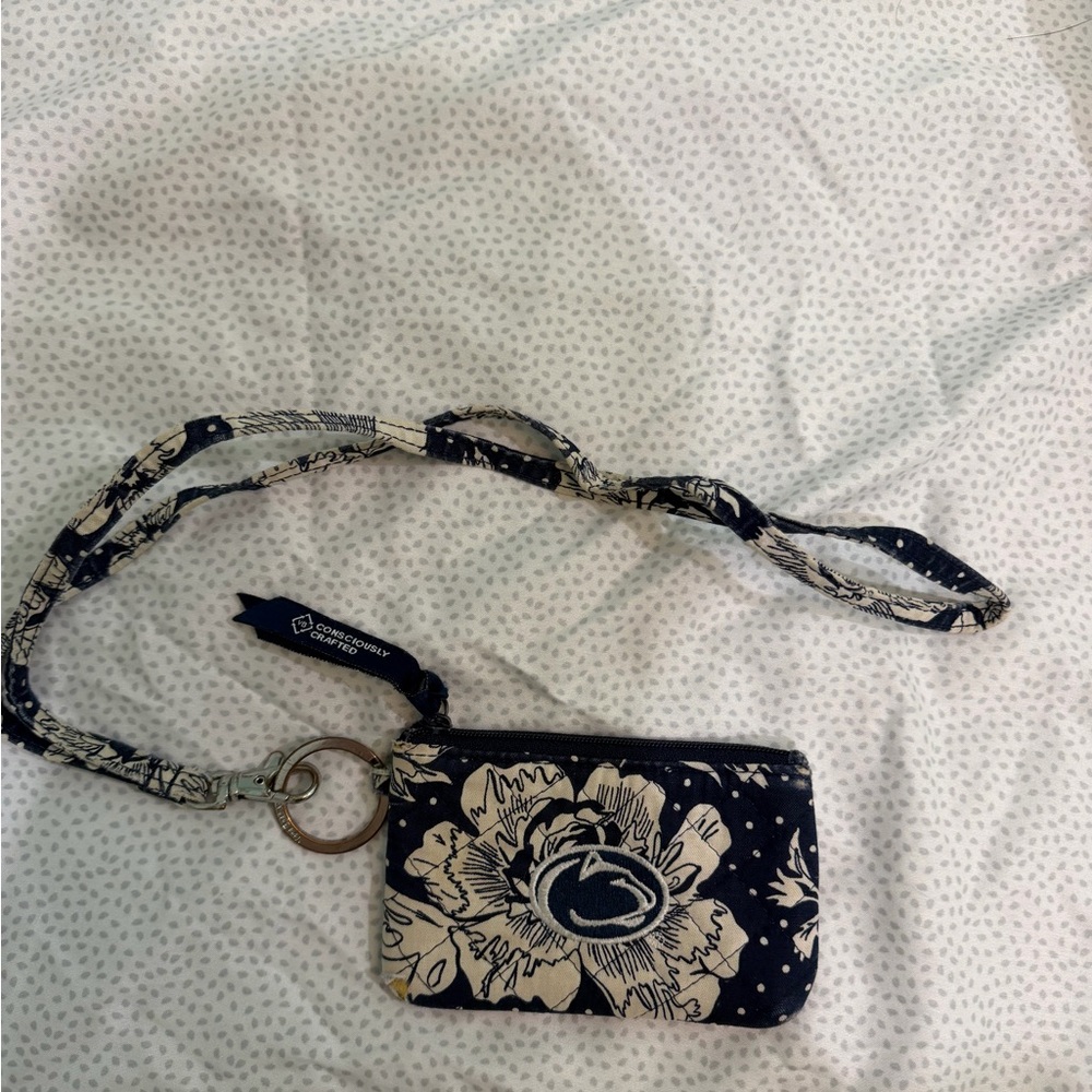 Penn State Vera Bradley Floral Lanyard and Card Holder